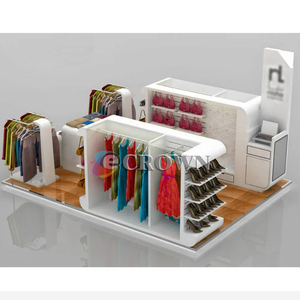 Welcome Design Garment Kiosk Cartoon Clothing Display Kiosk 8pcs <strong>Layette</strong> Display Unisex Garment Kiosk Fixture t Shirt Kiosk OEM - Product Image 4