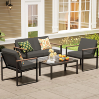 Chaise longue d'extérieur moderne, protection solaire, structure en alliage d'aluminium, coussin imperméable pour cour, terrasse, jardin
