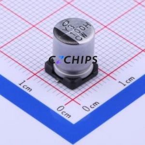 Condensateur électrolytique en aluminium SMD UCW1H101MNL1GS, SMD, D8xL10mm 100uF 20% 50V 175mA-120Hz - Product Image 1