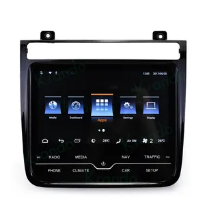 Krando Android 12.0 4G 64G 8.8 ''tesla Màn hình thẳng đứng âm thanh xe hơi đài phát thanh Máy nghe nhạc GPS cho VW Volkswagen Touareg 2011-2017 Carplay