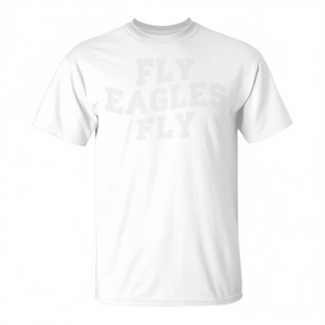 T-shirt vintage Retro Eagles Fly dal design ispiratore, vestibilità unisex bianca - Product Image 2