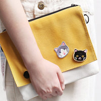 Venta caliente Mini gato lindo parche bordado venta al por mayor encaje artículos de mercería parches decoraciones bordado insignia personalizada