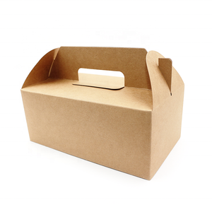 Free Sample Customer Wholesale Custom Design Printed Disposable Paper Baking Cake Bag with Handle Dessert Box Packaging with Log