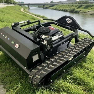 800A RC <b>Mower</b> 800mm Cutting Width 200m Range 22HP Loncin Engine <b>Tracked</b> <b>Remote</b> Lawn <b>Mower</b> for Solar Farm Embankment Capable of C - Product Image 1