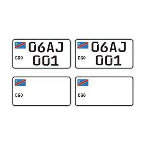 Matrícula de coche de Afganistán con señales de seguridad - Product Image 6