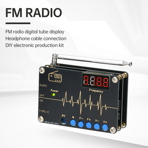 Kit de production électronique de <span class=keywords><strong>radio</strong></span> FM numérique à fréquence complète, ensemble de soudage DIY avec interface Type C, 87-108 MHz, DC 5V RDA5807M - Product Image 4