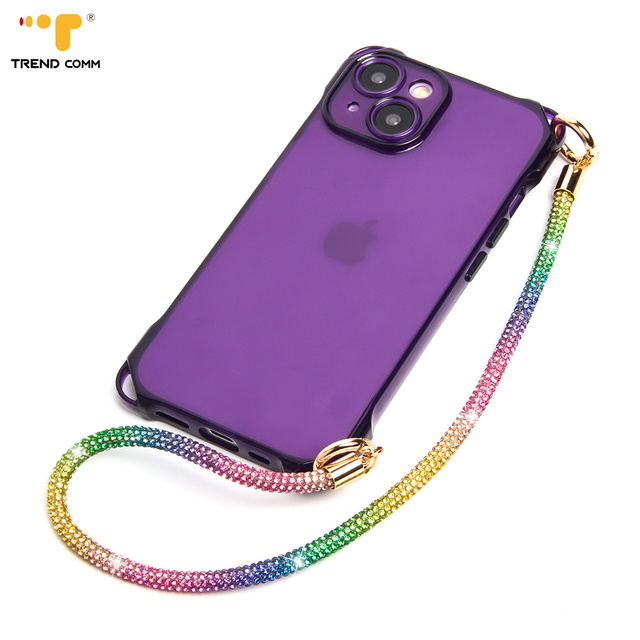 Convenient Hanging Pink Shockproof Phone Case Model Compatible Free Your Hand Protective Lens Case for iphone