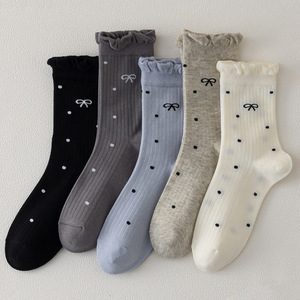 Calzini in cotone stile bubble per ragazze con graziosi pois. Calzini in Cotone per Studenti con Tacco Alto per Inverno <span class=keywords><strong>e</strong></span> Autunno - Product Image 1
