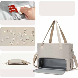 Grand sac <span class=keywords><strong>à</strong></span> bandoulière pour ordinateur portable <span class=keywords><strong>à</strong></span> la mode pour femmes avec <span class=keywords><strong>boîte</strong></span> <span class=keywords><strong>à</strong></span> <span class=keywords><strong>lunch</strong></span> isolée Nouveau produit de pour combinaison de sacs <span class=keywords><strong>à</strong></span> main - Product Image 6