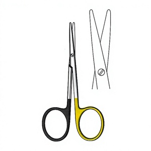 Tijeras Mini-Metzenbaum de 9 cm / 3-1/2 Pulgadas, Rectas, con Una Hoja Dentada, Super Cut TC, Tijeras Quirúrgicas de Acero Inoxidable de Primera Calidad - Product Image 1