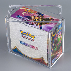 Ptcg pokemono Booster Box <span class=keywords><strong>Acrylic</strong></span> trường hợp cho pokemono thẻ Booster Box <span class=keywords><strong>Acrylic</strong></span> hiển thị trường hợp từ nắp - Product Image 3