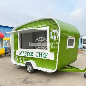 Mobile Food Trailer Fully Equipped Kitchen For Pizza Burger Coffee Ice Cream <b>BBQ</b> Street Vending - Product Image 2