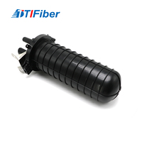 Caja de Empalmes de Fibra Óptica para Exteriores FTTH FTTX, Tipo Domo Vertical, 12/24 Núcleos, 2 Entradas/2 Salidas, Caja de Conexión de Cables FOSC