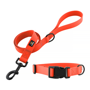 Conjunto de <span class=keywords><strong>Collar</strong></span> y correa para perro, impermeable, de <span class=keywords><strong>PVC</strong></span>, Correa con hebilla de liberación rápida y gancho de aleación de Zinc, OEM/ODM - Product Image 6