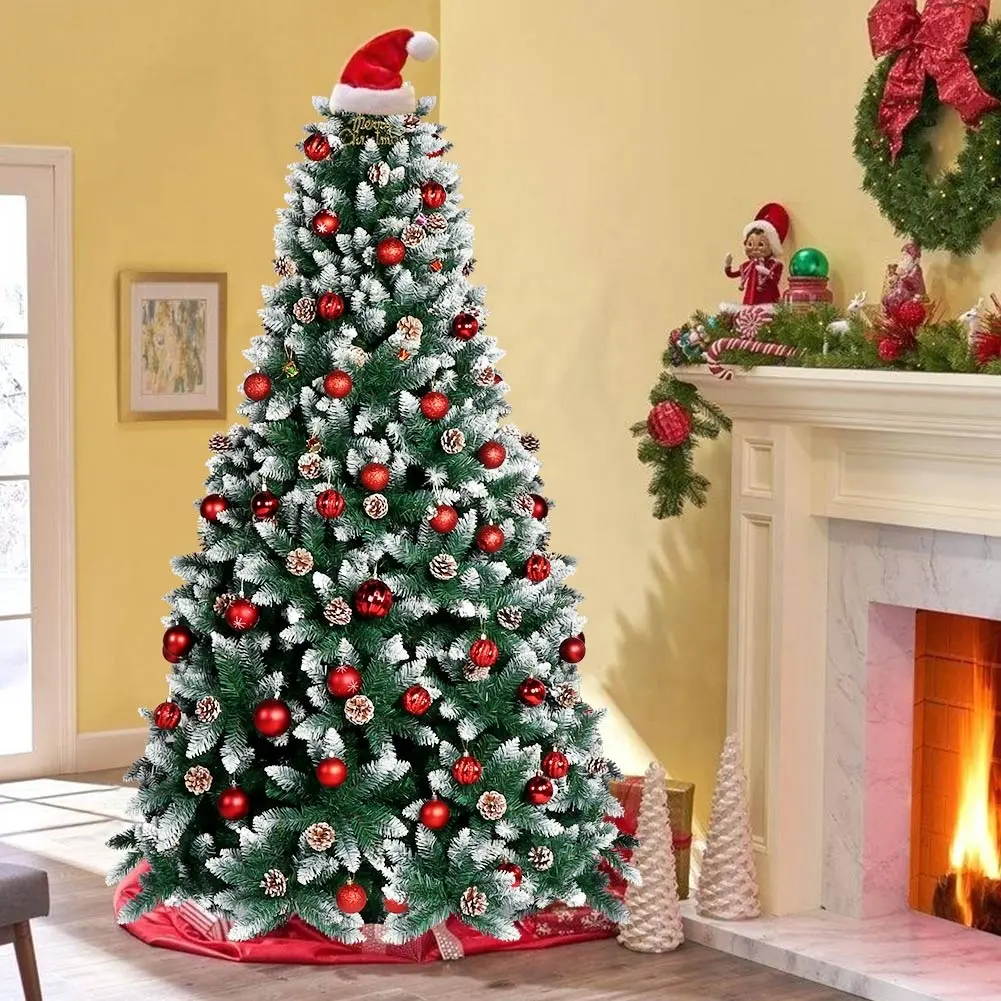 Ourwarm 7ft/210Cm 1400 Pcs Takken Arboles De Navidad Natale Stroomden Kerstboom Voor Kerstfeest