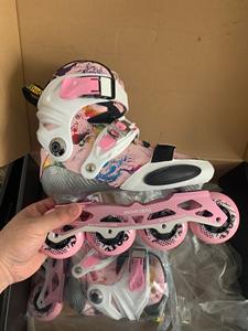 Patins à roulettes pour enfants en cuir et fibre de carbone, à fleurs plates, pour l'entraînement au patinage sur <span class=keywords><strong>glace</strong></span> et les cours de roller - Product Image 4