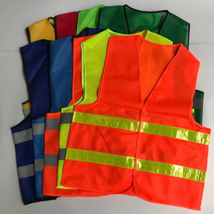 Gilet <span class=keywords><strong>de</strong></span> sécurité réfléchissant 80g avec bandes réfléchissantes pour travaux en extérieur - Product Image 4