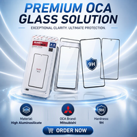 Usine de verre OCA pour la vente en gros de verre à bas prix, série de verre mobile avec OCA pour Samsung A605 J805 A10 A30S A20S, verre mobile OCA