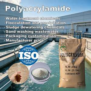 Polyacrylamide (PAM) flocculant blanc haute efficacité pour la déshydratation des boues et le nettoyage des sédiments fluviaux - Product Image 1