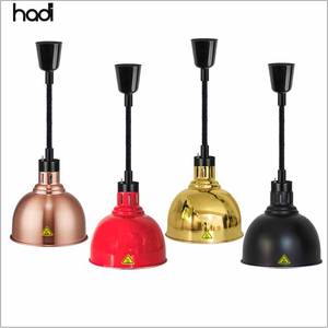 HADI buffet lampada di calore in acciaio inossidabile lampada a sospensione per <span class=keywords><strong>ristorante</strong></span> lampada da riscaldamento per alimenti commerciali con paralume opaco di bufalo in vendita - Product Image 3
