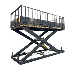 Plateforme élévatrice à ciseaux fixe Youer 2000 kg, équipement de chargement et de déchargement hydraulique pour camions - Product Image 1