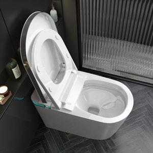 Venta al por mayor personalizada de nuevo asiento ensanchado en forma de U grande <span class=keywords><strong>Escudo</strong></span> de espuma de voz completamente automático tanque de agua antisalpicaduras inodoro inteligente - Product Image 3