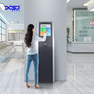Banco enfileirando o sistema de gestão bilhete vending machine tela táctil enfileirando o número máquina enfileirando o sistema