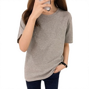 T-shirt femme taille naturelle en pur coton, dentelle vintage, boutons, motif personnalisé, col rond, jersey, 50 couleurs en stock - Product Image 1