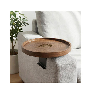 <span class=keywords><strong>Table</strong></span> d'appoint pour canapé, plateau de canapé en <span class=keywords><strong>bois</strong></span> personnalisé, <span class=keywords><strong>table</strong></span> d'accoudoir réglable pour café et boissons - Product Image 3