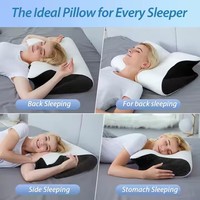 Oreiller cervical orthopédique en mousse à mémoire de forme Jiyimei, soutien ergonomique du cou, anti-ronflement, pour soulager les douleurs cervicales