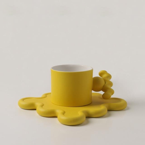 Tasse et assiette en céramique surdimensionnées Tasse <span class=keywords><strong>Creactive</strong></span> avec soucoupe - Product Image 5