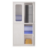 Armoire sur pied 2 portes Armoires de rangement de bureau en acier métallique Classeur en métal avec serrure à code