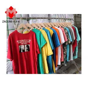 Zagumi Megan Us Handel Export Korea Winter Supremo Gebruikte Kleding Gebruikt Vintage Shirts Gebruikt Hop Hipp T-Shirt Over Size Groothandel