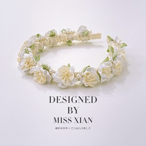 Diademas Elegantes y Estilosas para Novia y Damas de Honor, con Perlas, Lazo, Flores de Jazmín, Accesorios para el Cabello de Mujeres y Niñas - Product Image 1