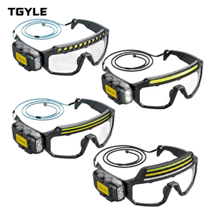 Linterna frontal profesional para exteriores, faro LED recargable, batería de litio de larga duración, cómoda diadema de silicona para trabajo y reparación - Product Image 1