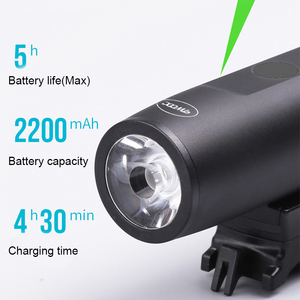 Luce anteriore a <span class=keywords><strong>LED</strong></span> per scooter, ricaricabile tramite USB, alimentata a batteria, in plastica ABS, nera, faro per <span class=keywords><strong>bicicletta</strong></span> da esterno per M365/ES2 - Product Image 6