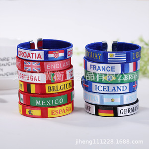Pulsera Deportiva Bordada con la Bandera Nacional de España 2026, Estilo Europeo, para Publicidad, Promoción, Viajes y Souvenirs, Venta al Por Mayor - Product Image 2
