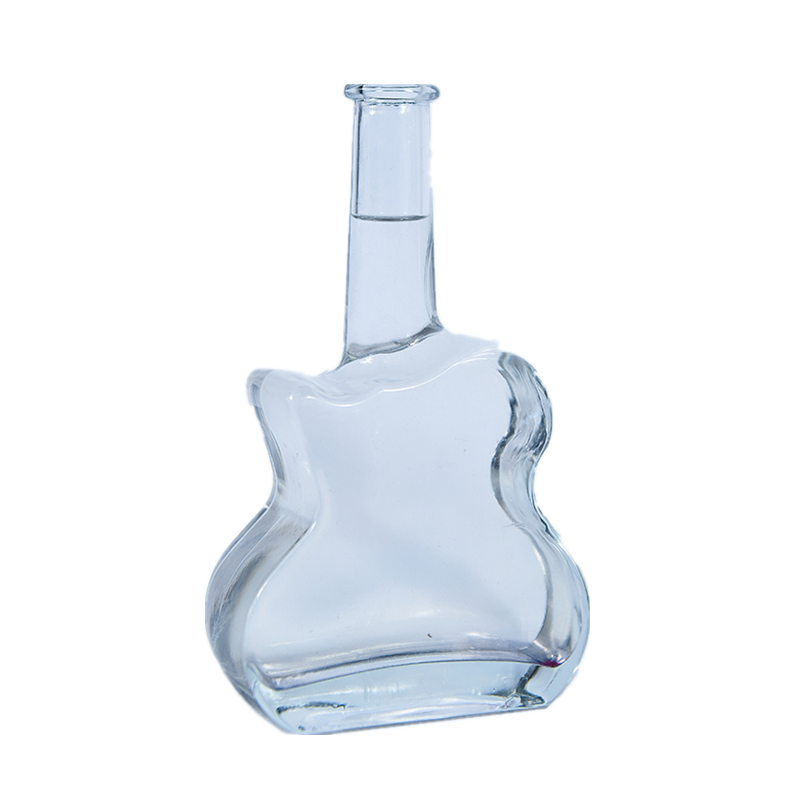 Hete Verkoop Gitaar Decanter Aangepaste 750 Ml Glazen Viool Decanter Viool Fles Voor De Wijn En Sterke Drank-Koop Glas Whi