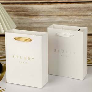 Sac en papier personnalisé avec logo imprimé, sacs en papier pour vêtements, emballage en carton pour chaussures, sac cadeau en kraft recyclable avec poignée en corde - Product Image 6