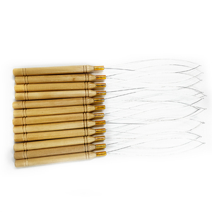 Tóc Nối Vòng <span class=keywords><strong>L</strong></span>ặp Kim Xỏ Dây Kéo Móc Công Cụ Cho Silicone Micro Link Hạt Cấy Ghép Tóc Kim - Product Image 2