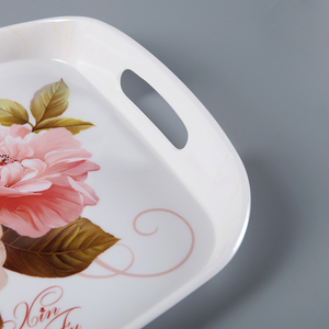 Conjunto de bandeja de café de boda india redonda coreana adornada con estilo, bandeja de <span class=keywords><strong>comida</strong></span> árabe de Túnez y Dubái plateada de Oriente Medio dorado - Product Image 4