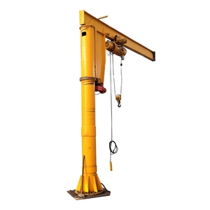 Grúa de pluma de columna de 2 toneladas, 5 toneladas, 10 toneladas, 20 toneladas, grúa de pluma de tipo eléctrico giratoria de 360 grados con elevación de polipasto de cadena eléctrica - Product Image 1