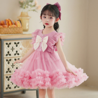 Robe de princesse pour filles 2026 Nouvelle collection ODM Robe d'été décontractée sans manches légère et fine pour enfants, longueur genou, idéale pour les fêtes et les vacances