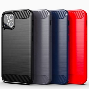 Funda para iPhone 12, Funda Trasera de Fibra de Carbono, TPU Suave, para iPhone 12 Pro Max 5G - Product Image 5