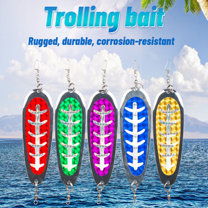 Señuelo de Pesca Tipo Cuchara con Lámina Reflectante de 14cm, Cuerpo Metálico Resistente y Duradero para Pescar Lubina - Product Image 3