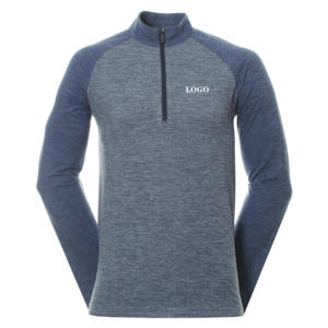 Sudaderas de golf de manga larga con forro polar de primera calidad para hombre ligero con logotipo personalizado - Product Image 3