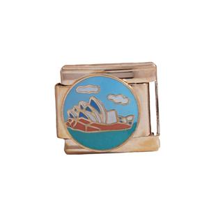 Stainless Steel Modular Charm Bracelet With Enamel Pendants Unisex Fashion Gift Jewelry DIY Bracelet Set - Product Image 2