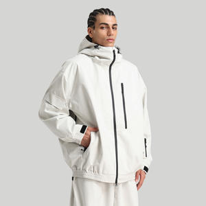 <span class=keywords><strong>Veste</strong></span> de snowboard en nylon unisexe grande taille, coupe-vent, respirante et imperméable, avec capuche, capacité en tissu de 20000mm, fermeture à glissière anti-UV - Product Image 1