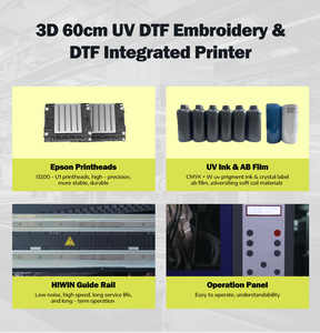 クリンシェン安定型UV DTFプリンター高速ステッカー印刷機耐久性のあるTPUプリンター（布地、衣類、帽子、スニーカー用） - Product Image 5