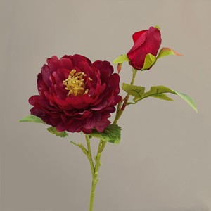 Roses artificielles bordeaux en gros, orchidées Phalaenopsis, hortensias, fleurs de lys en mousse EVA, style naturel fait main, longue durée, pour <span class=keywords><strong>mariage</strong></span> - Product Image 4